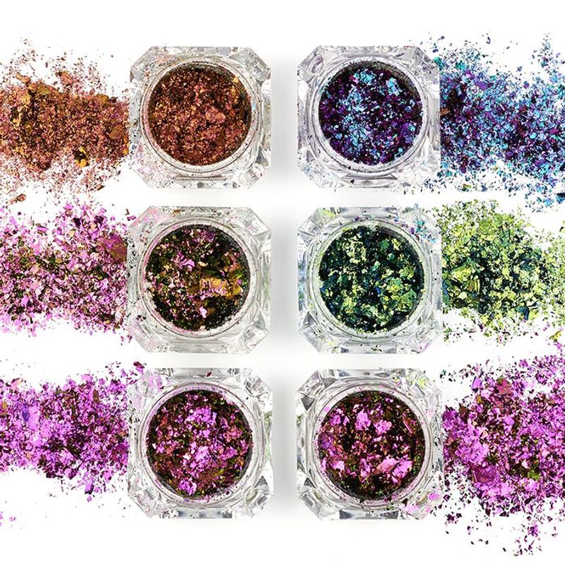 Duochrome Flakes Pink Copper