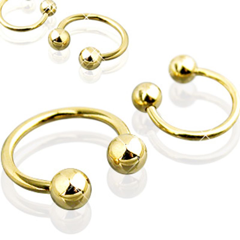 Circular Barbell Gold 1,2mm / 1,6mm