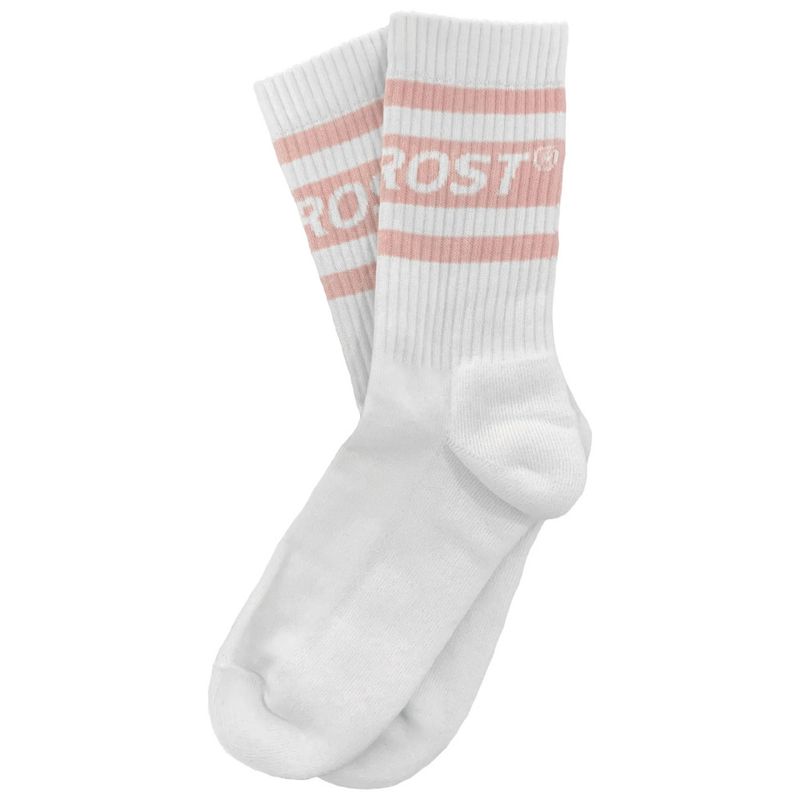 Classic Crew Socks White and Pink