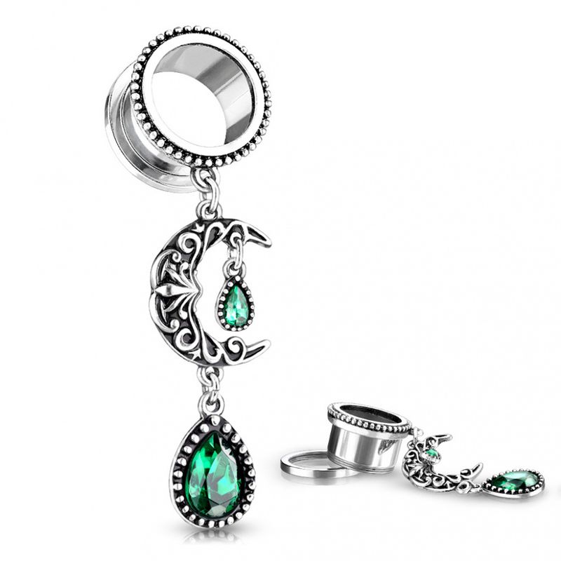 Filigree Moon with Emerald Tunnel