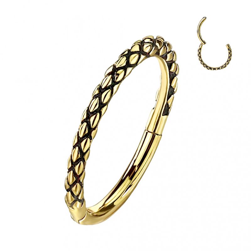 Dragon Hinged Ring Gold