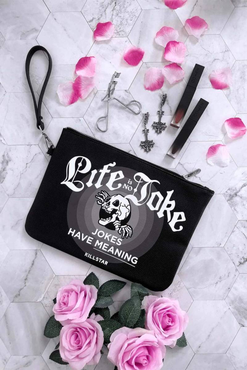 Life Is No Joke Makeup Bag