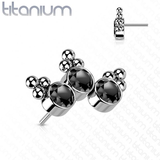 Main Image Curve Three Gems Push-fit ...