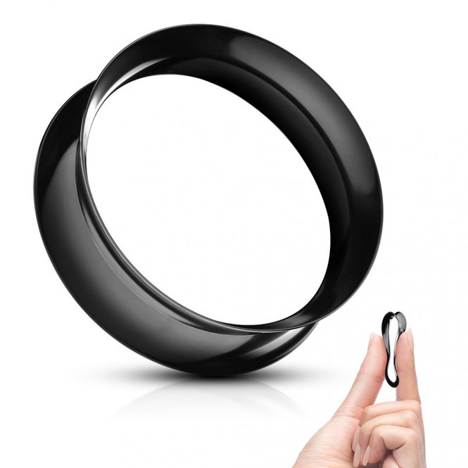 Hovedbillede Thin Silicone Tunnels Black