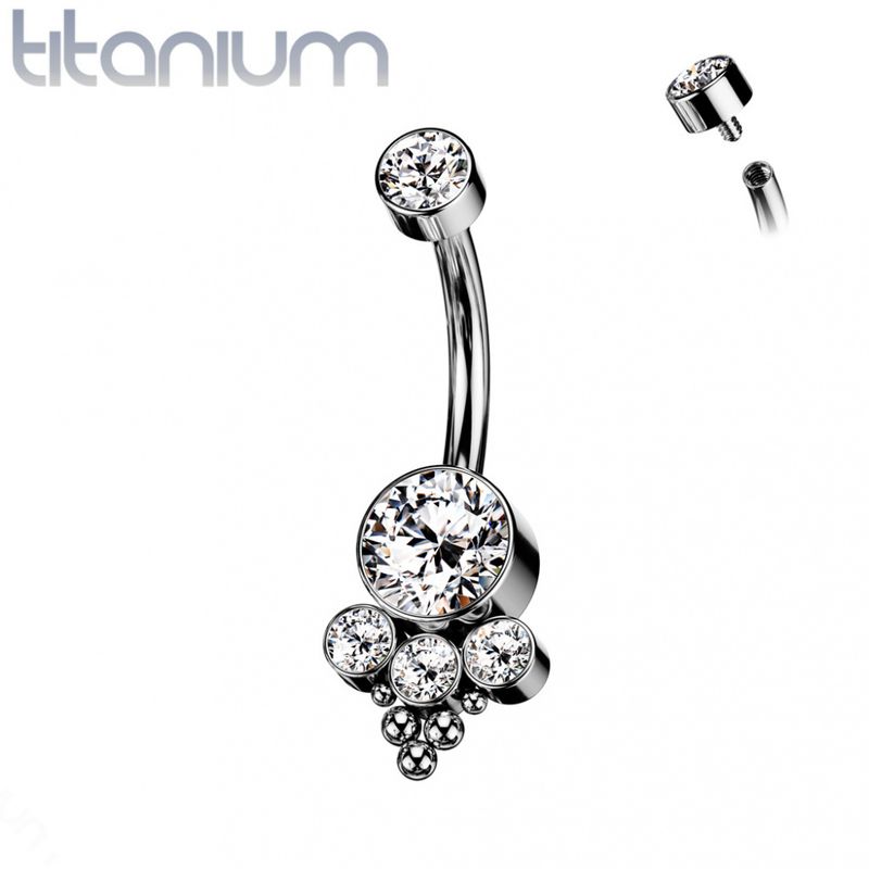Lana Belly Ring Clear