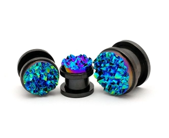 Hoofdbeeld Blue Druzy Stone Screw-fit ...