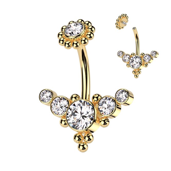 Hovedbilde Royal Lana Belly Ring Gold ...
