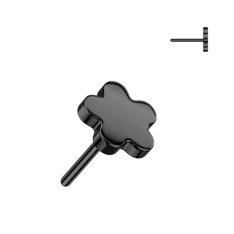 Small Flower Push-fit Black