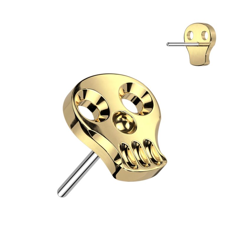 Skull Push-fit Gold