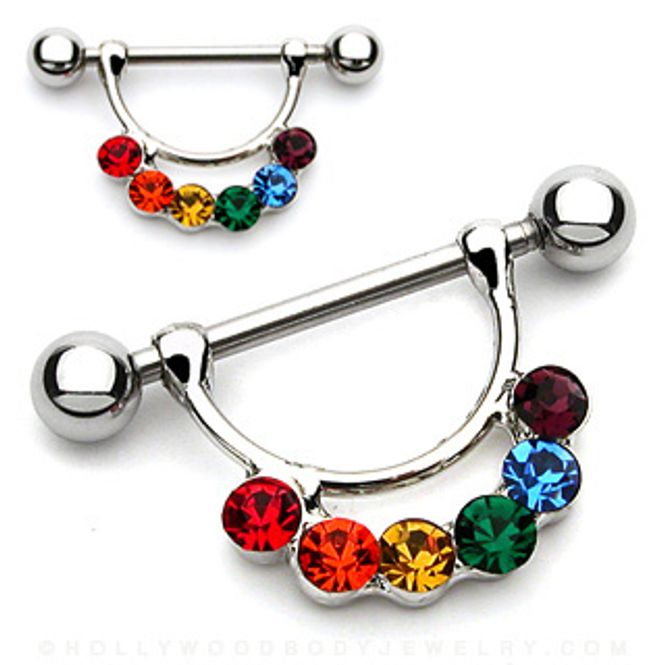 Huvudbild Pride Rainbow Nipple Bar