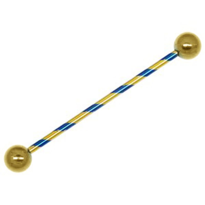 Industrial Striped Gold/blue