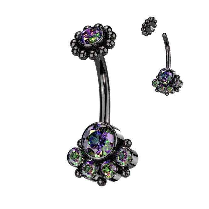 Hovedbillede Raya Lana Belly Ring Black ...