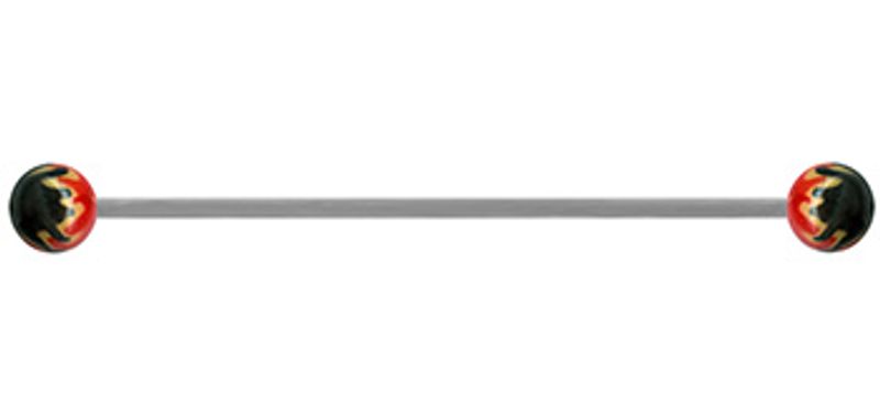 Industrial Barbell Flames