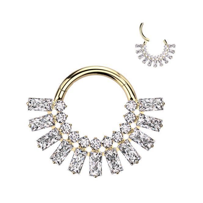 Hoofdbeeld Osiris Hinged Ring Gold