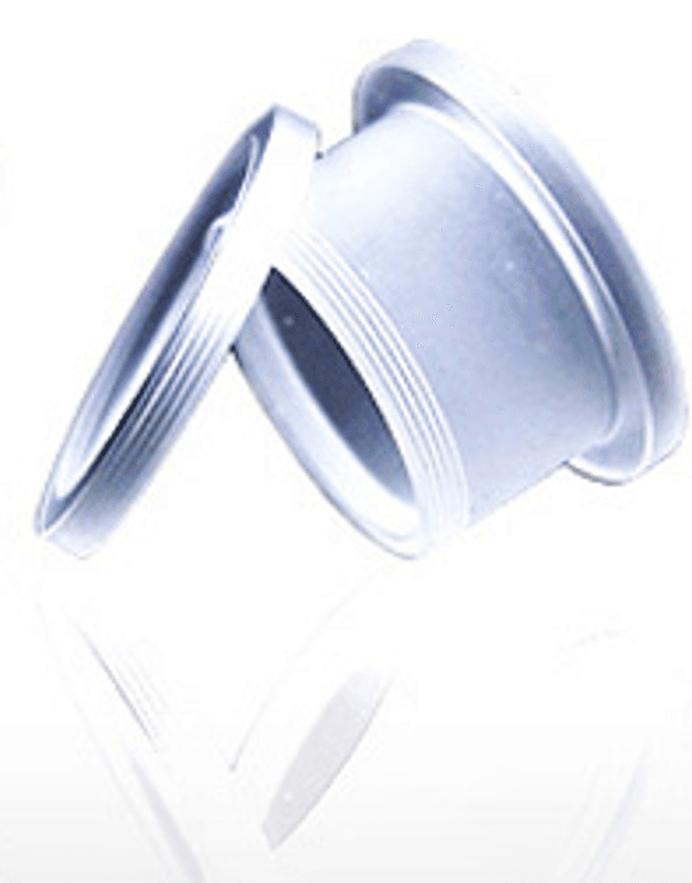 Screw-Fit Akryl Tunnel White