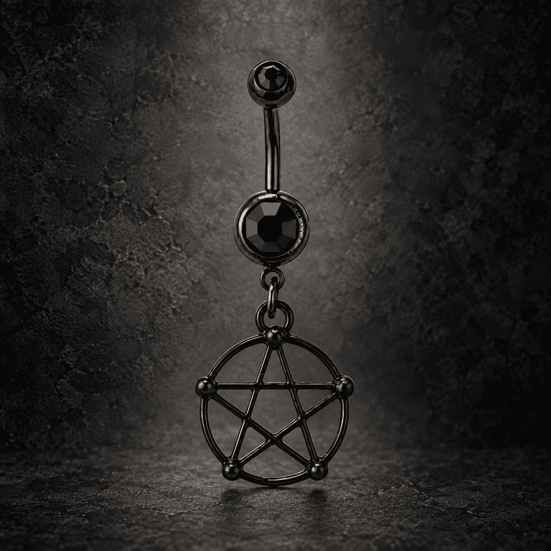 Pentagram Belly Ring