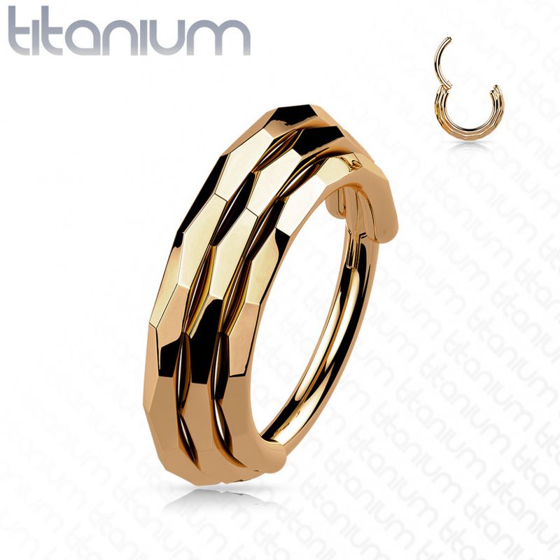 Lucie Triple Hinged Ring Rose Gold