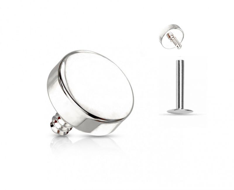 Round Flat Internally Threaded Labret