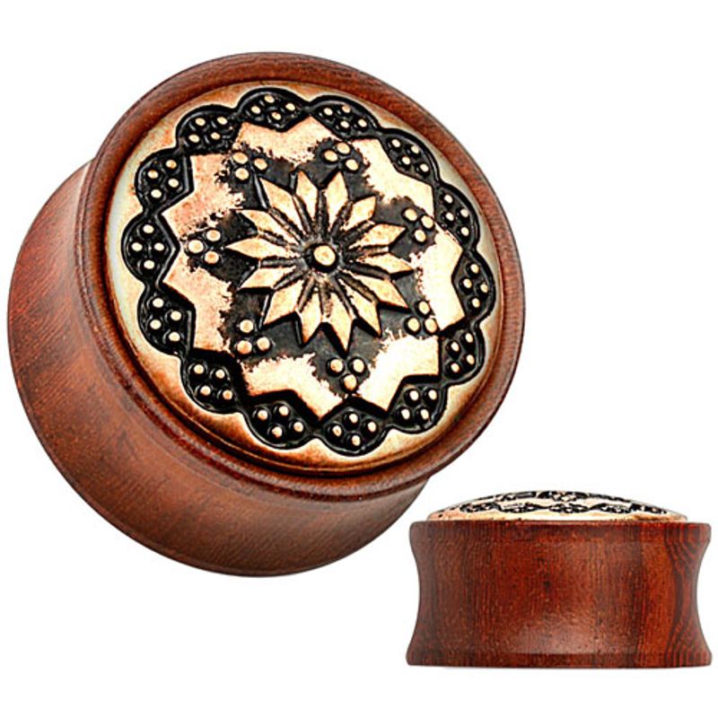 Floral Rose Wood Plugg