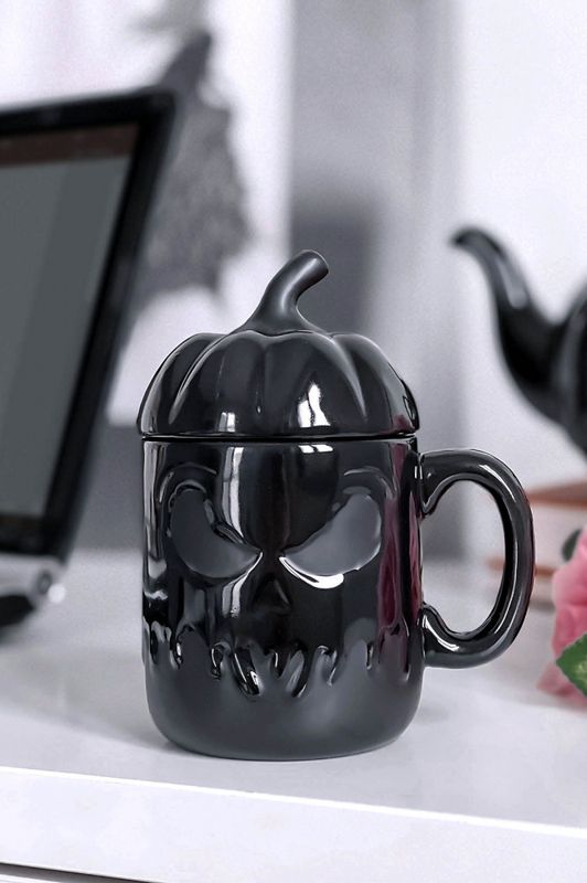 Jack O'Lantern Mug With Lid
