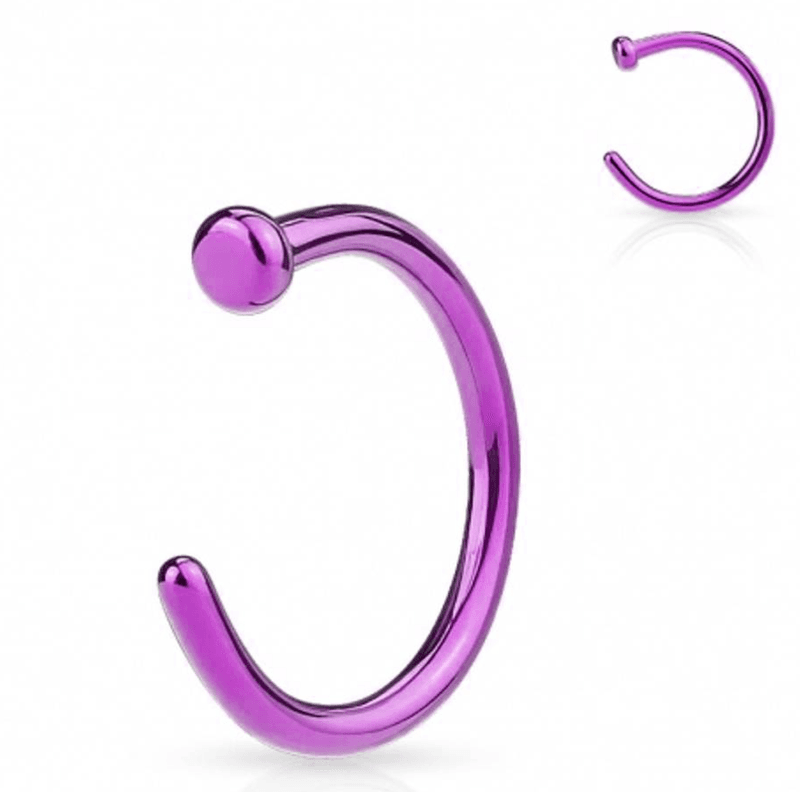 Nose Ring Titan Magenta