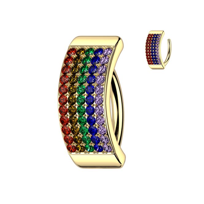Hovedbilde Sylvia Chunky Belly Ring Gold ...