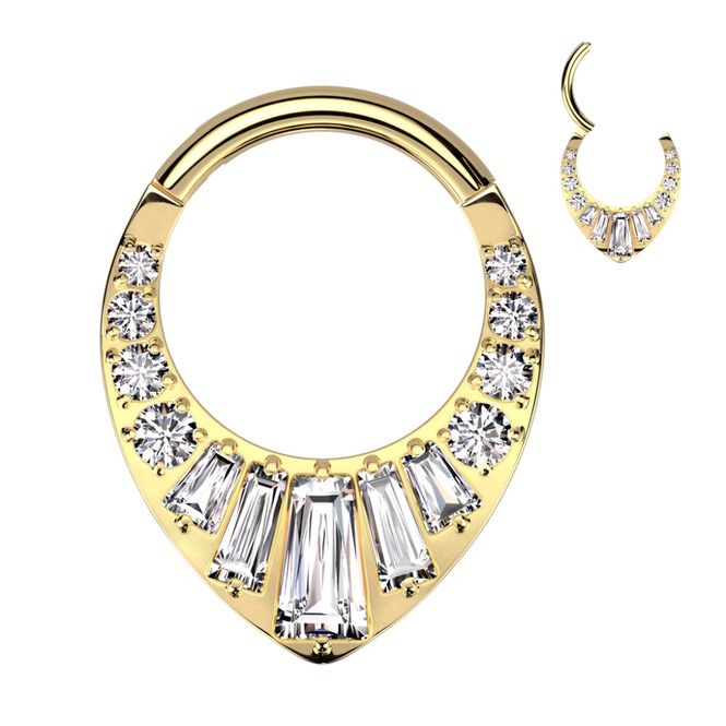 Hovedbillede Queen Emia Hinged Ring Gold ...