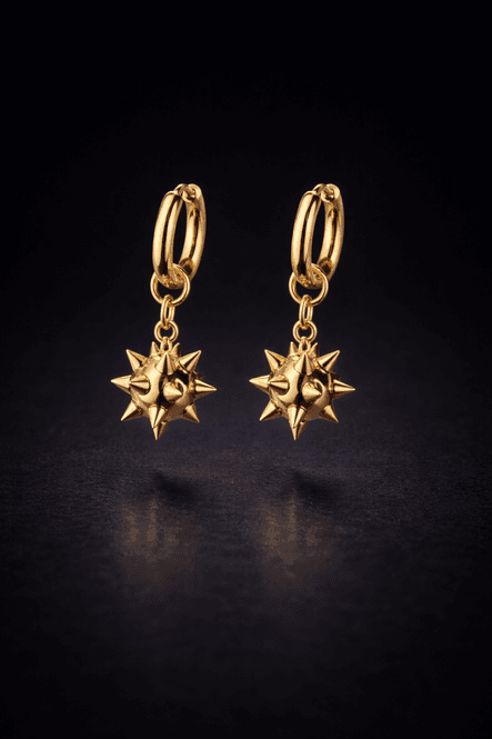 Main Image Little Hoops Flail Ball Gold