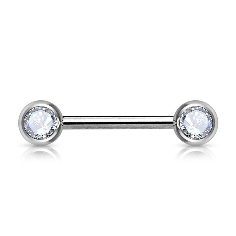 Ara Nipple Barbell Clear