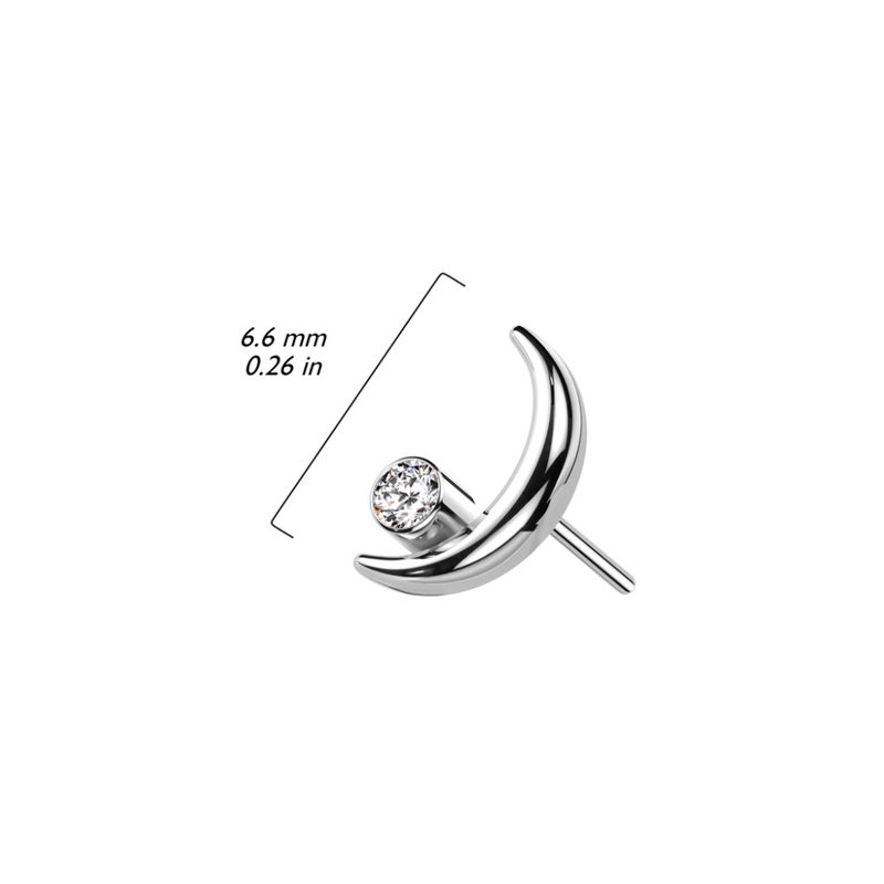 Neo Moon Gem Push-fit Clear