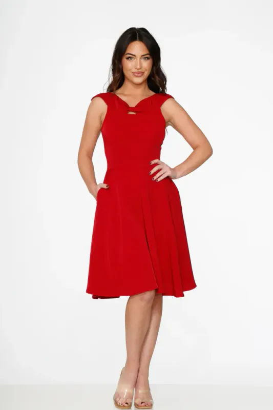 Embla Swing Dress [Red]