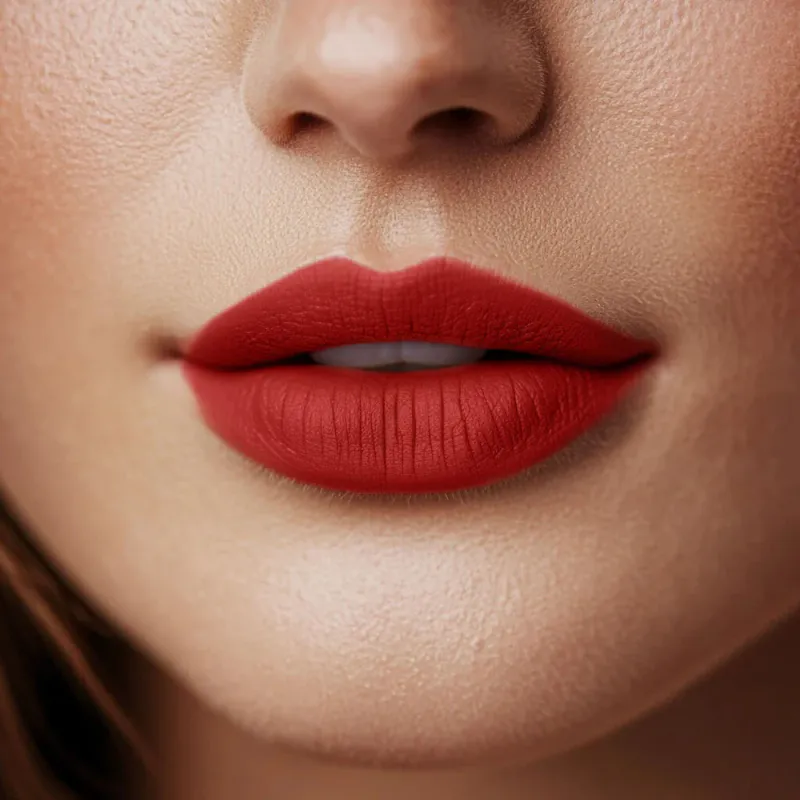 Blood Red Lipstick