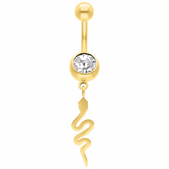Hovedbilde Eves Snake Belly Ring Gold