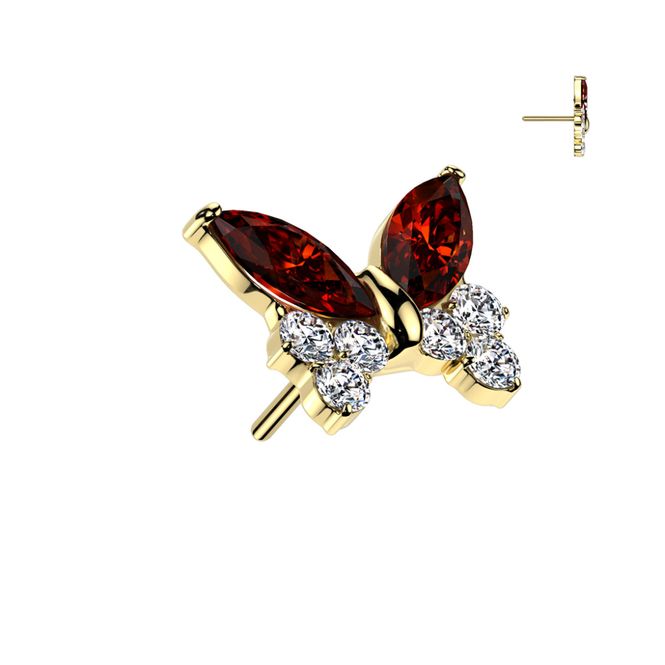 Main Image Eli Butterfly Push-fit Gold ...