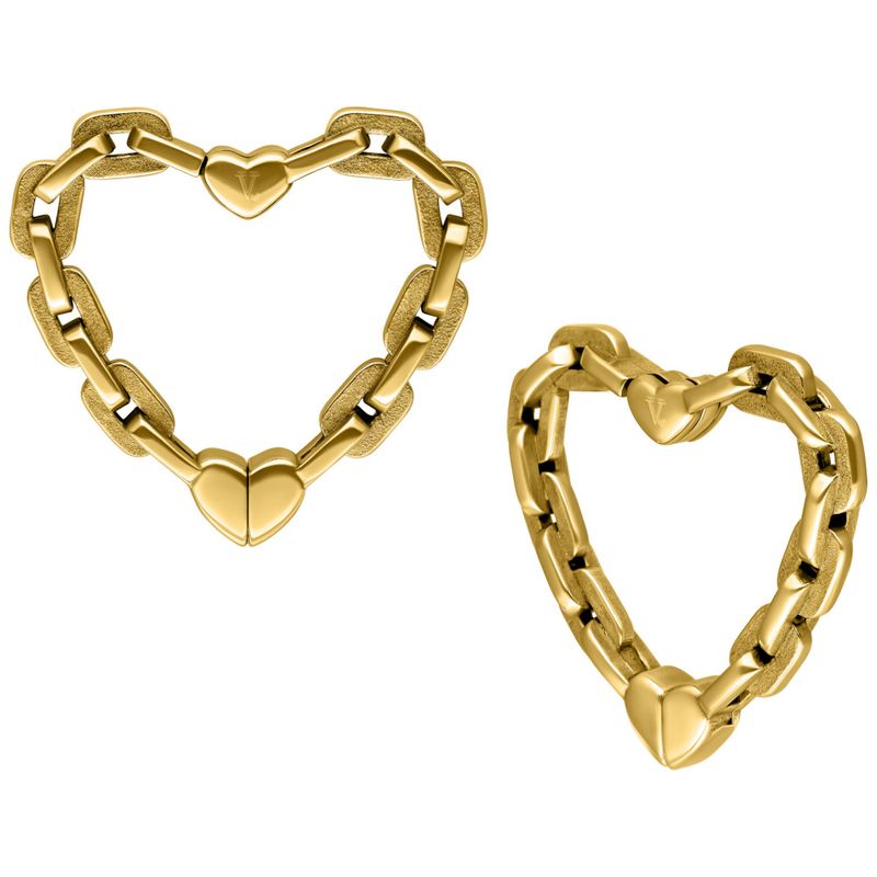 Verena Venus Hearts Earweights Gold