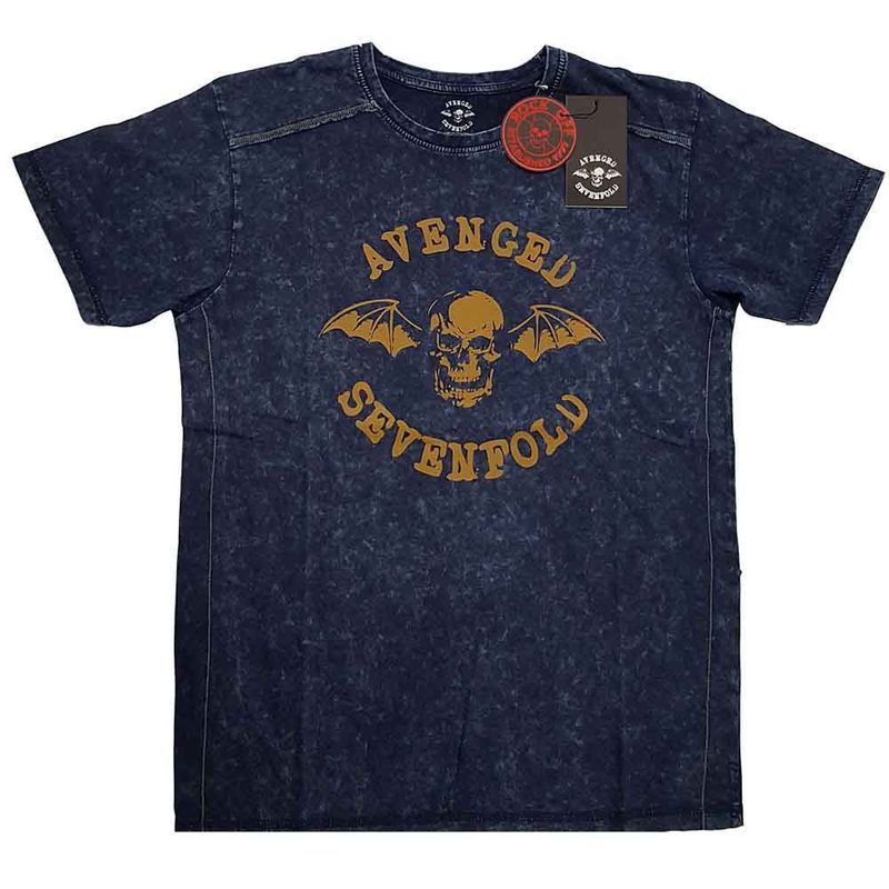Avenged Sevenfold Logo Navy Blue Wash Collection