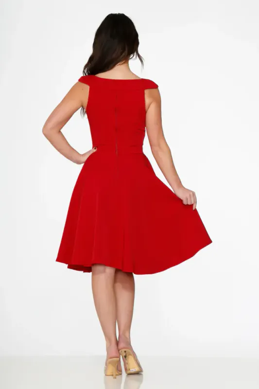 Embla Swing Dress [Red]