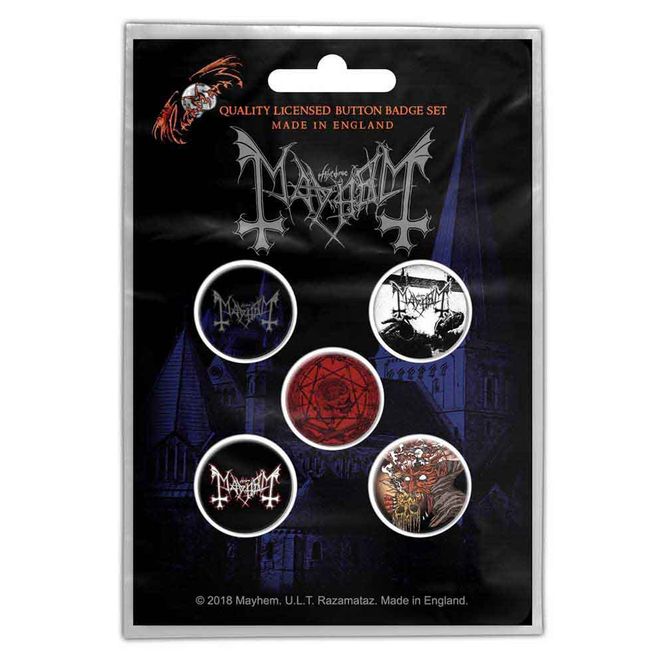 Main Image Mayhem Button Badge Pack: De ...
