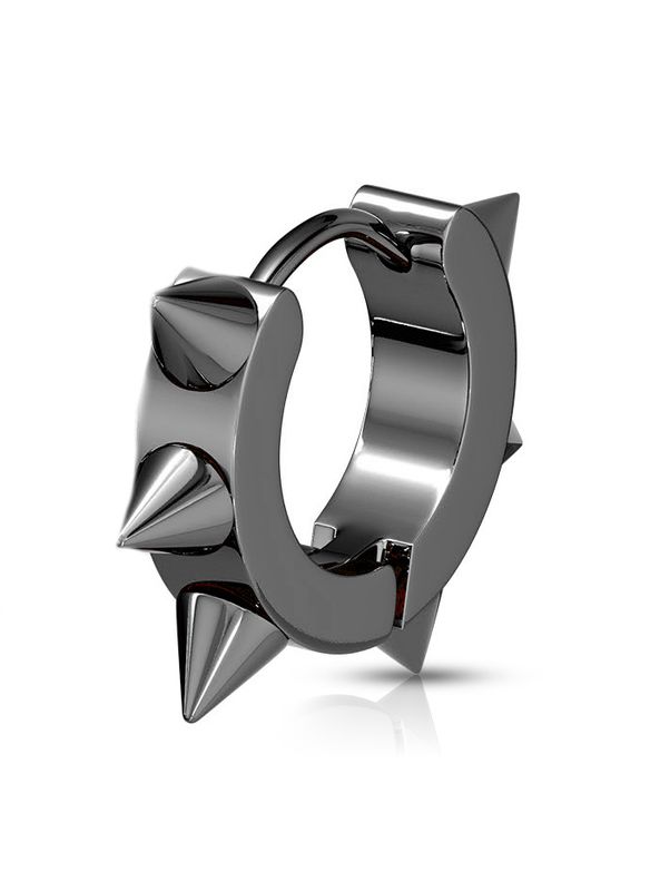Baby Billy Hoop Earring Black