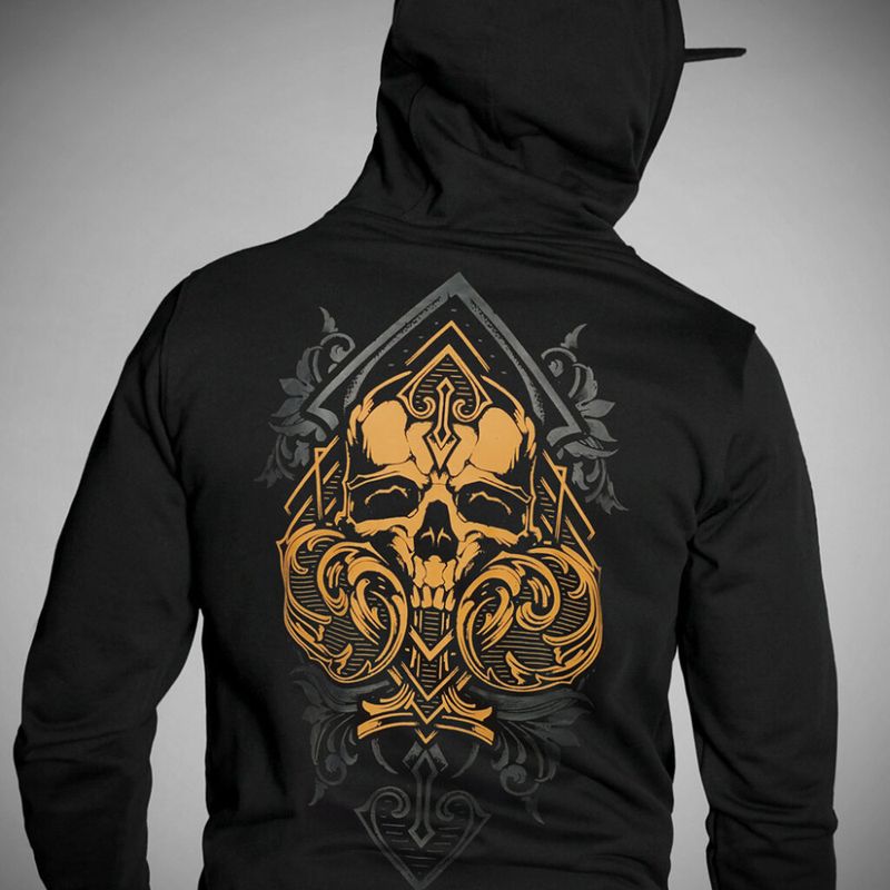 Ace of Skull Zipped Jacket