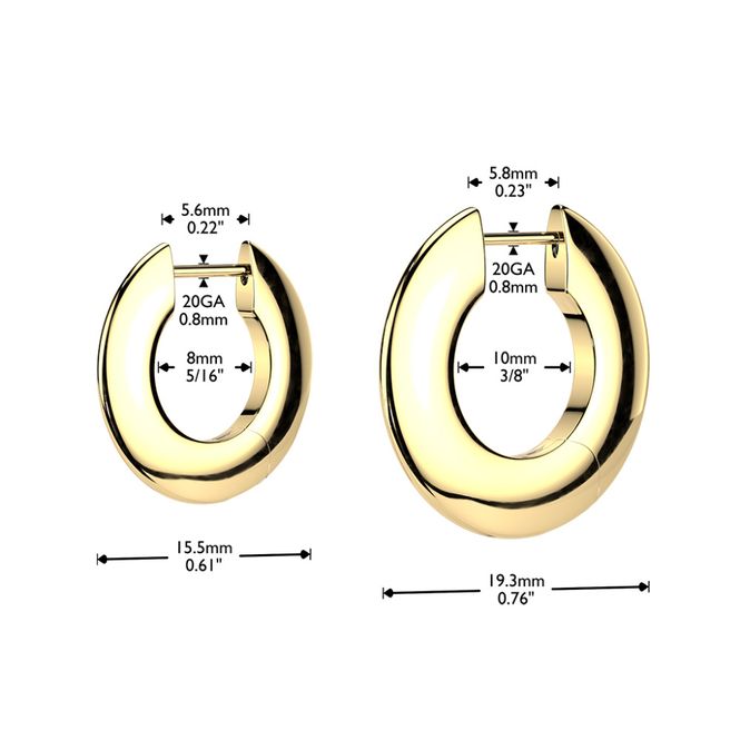 Hovedbillede Edge Hoops Earings Titan