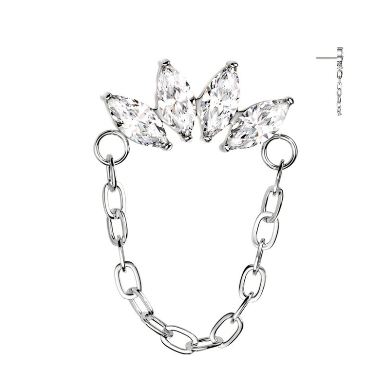 Danielle Fan Chain Push-fit Clear