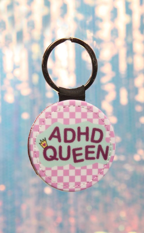 ADHD Queen Keyring