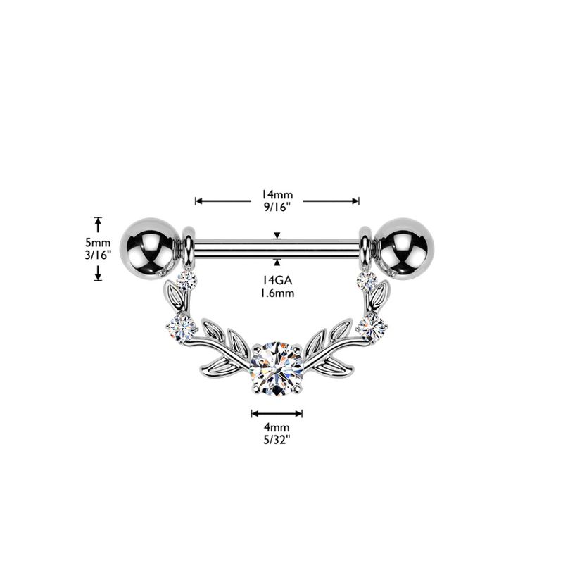 Olivia Nipple Bar Gold