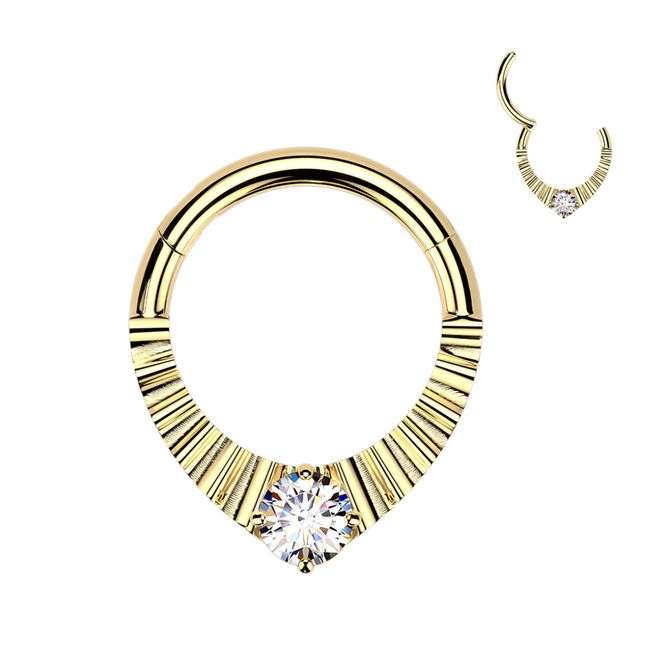 Huvudbild Zalira Zelda Hinged Ring Gold ...