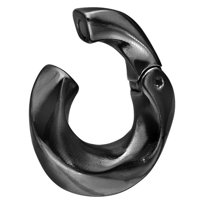 Chunky Twisted Ear Weights Black