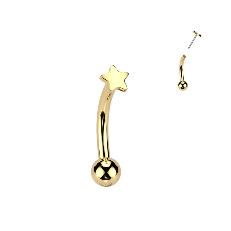 Small Star Push-fit Bananabell Gold