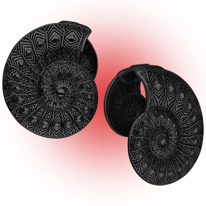 Fossil Ear Cuffs Black