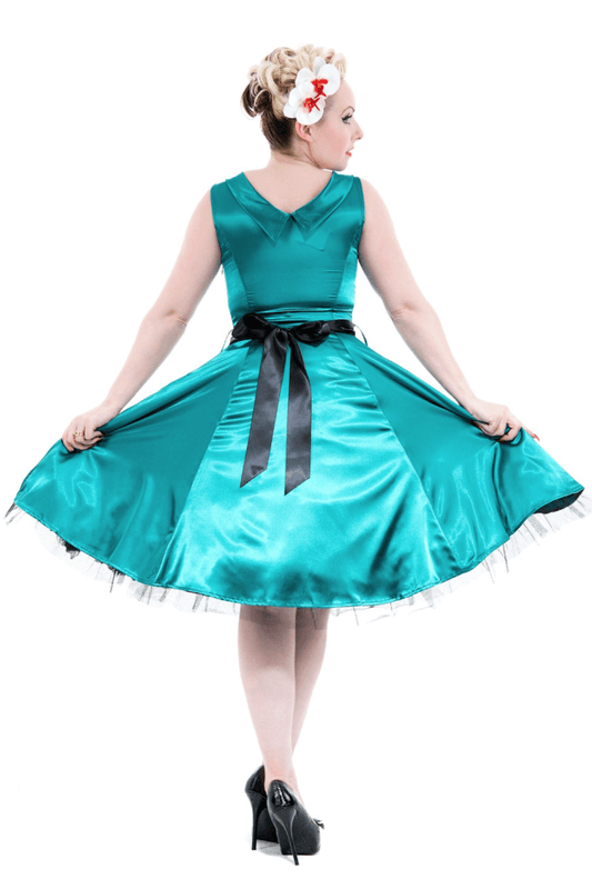 Ariel Swing Dress [Tropical Green]