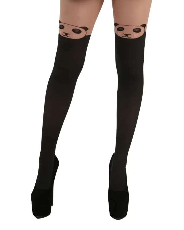 Panda Over The Knee Tights